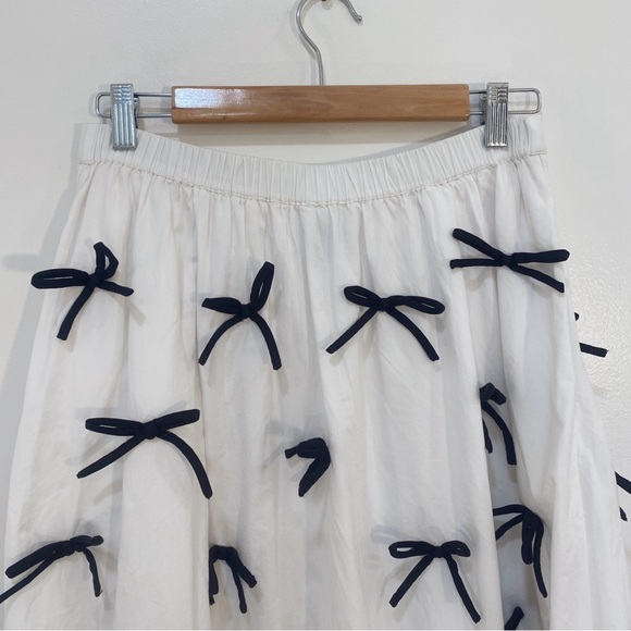 Anthropologie Maeve 3D Bow Midi Skirt - Picture 10 of 13